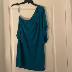 One Shoulder Jessica Simpson Blue / Teal Dress
